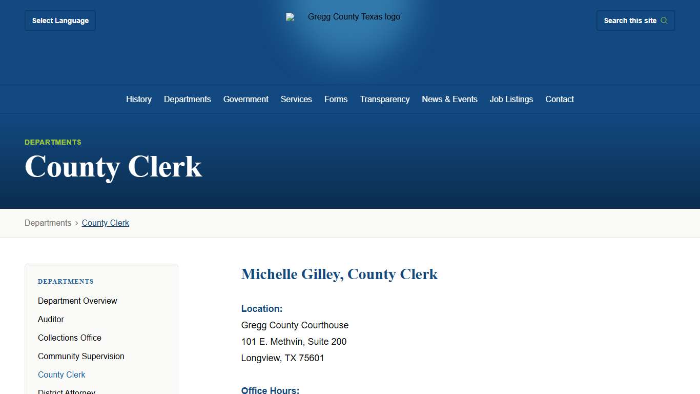 County Clerk / Gregg County